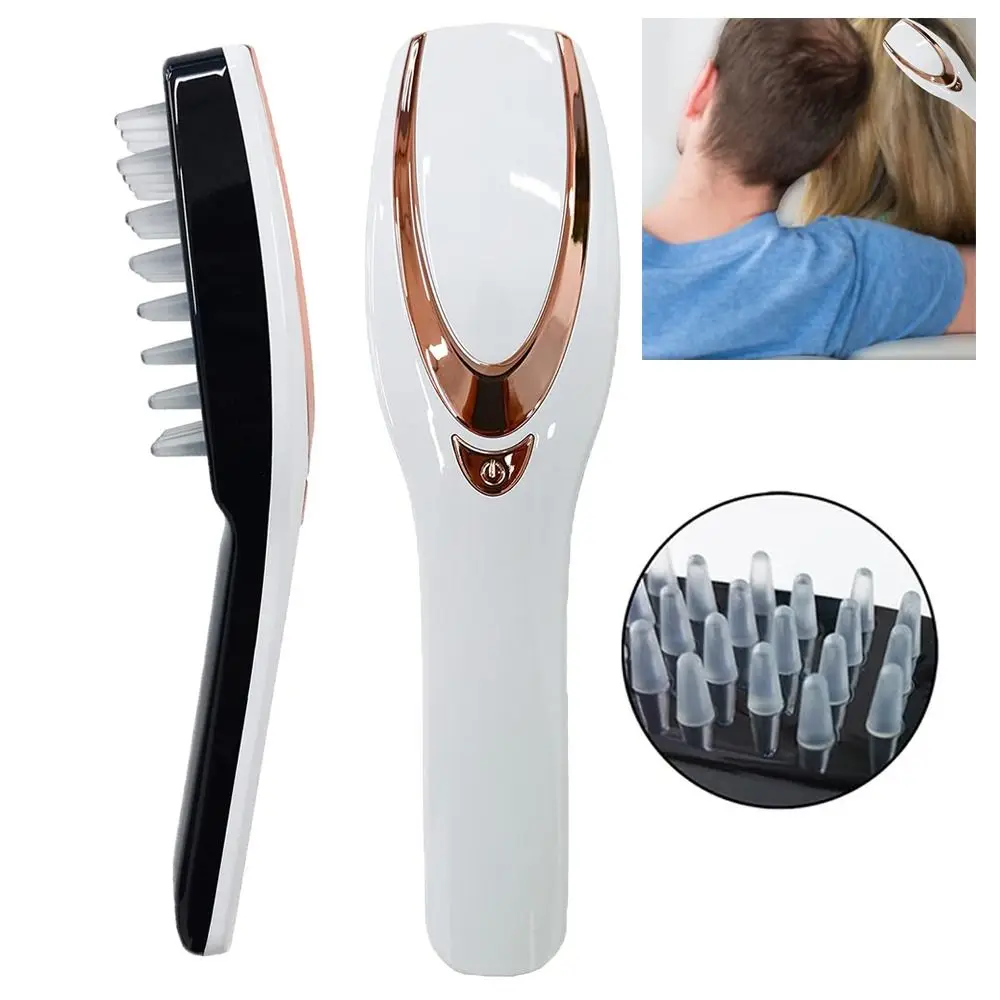 

Горячий мягкий резиновый массажер для кожи головы, многофункциональная электрическая щетка для массажа кожи головы, портативный электрический скребок для головы