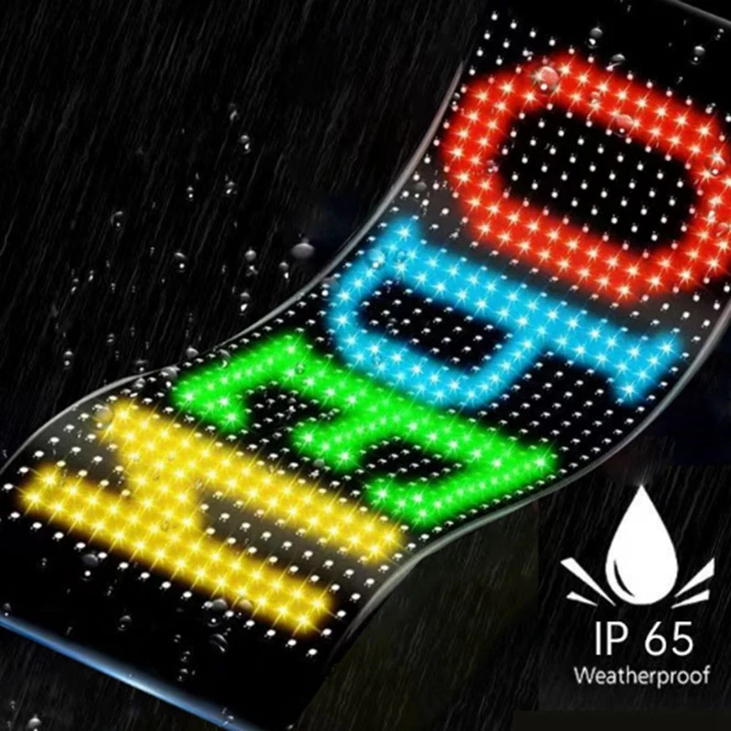 Car LED Logo APP LED Matrix Pixel Panel Night Light DIY Programmable Flexible LED Display For Car Truck