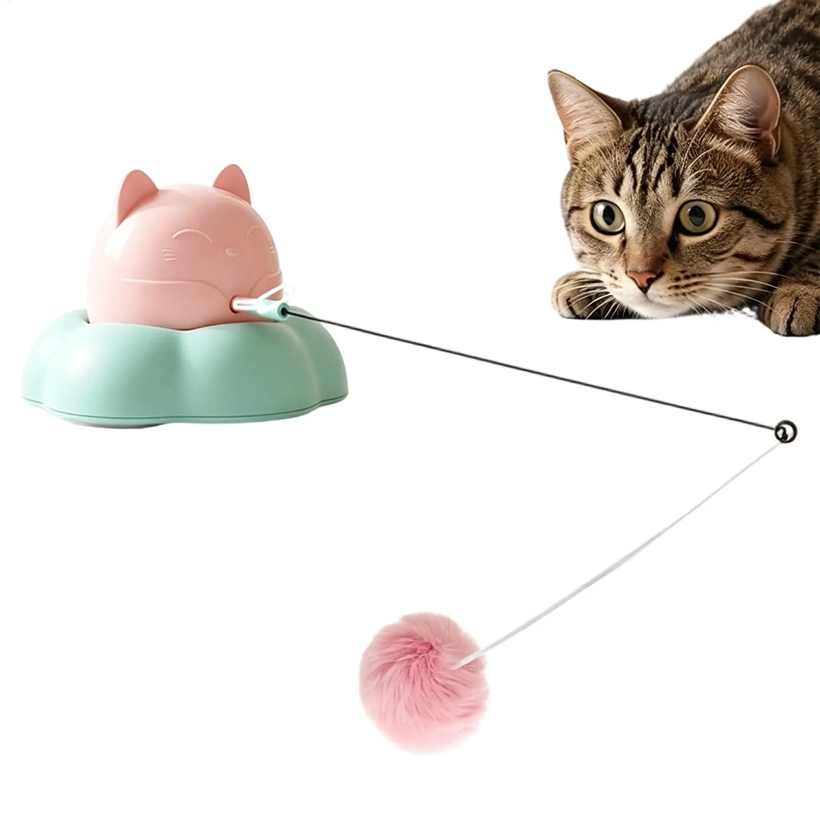 Cat Electric Toy Rotating Suction Cup Teasing Wand With Sensor Interactive Toys Indoor Cats For Indoor Kitten Play Boredom