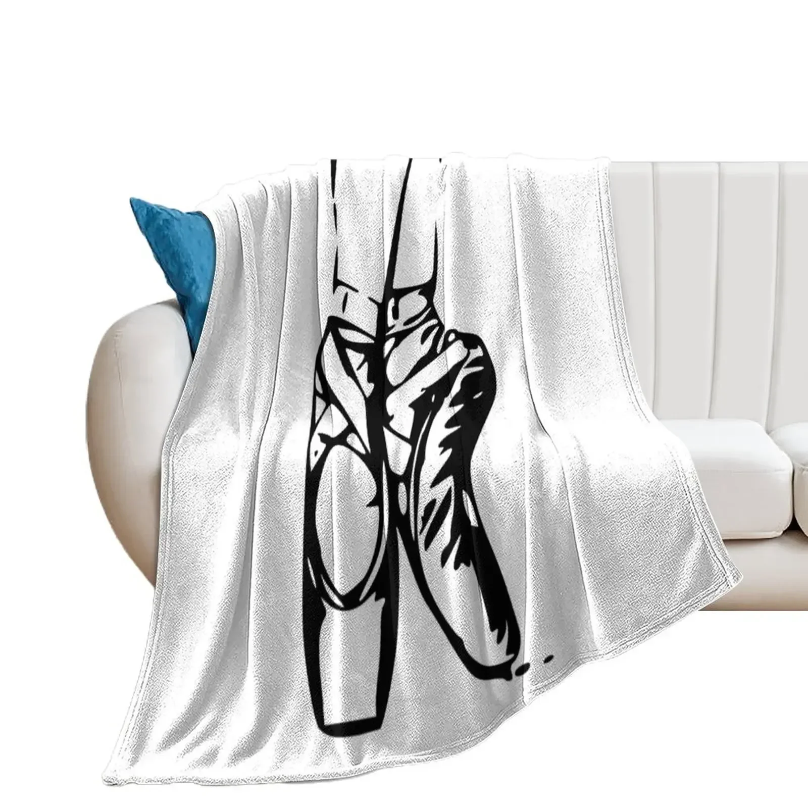 

Pointe Shoes Throw Blanket Comforter Hairy Blankets For Sofas Blankets