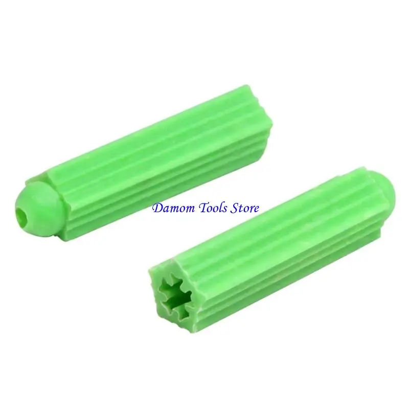 57BE Multipurpose Nylon Masonry Anchors 100PCS Screw Fasteners Anchors Suitable for High Load Bearing Wall Mounting Projects