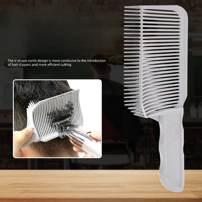 Barber Hair Cutting Positioning Comb Gradual Combs Clipper Blending Flat Top Hair Comb Men's Hair Comb Salon Styling Tools