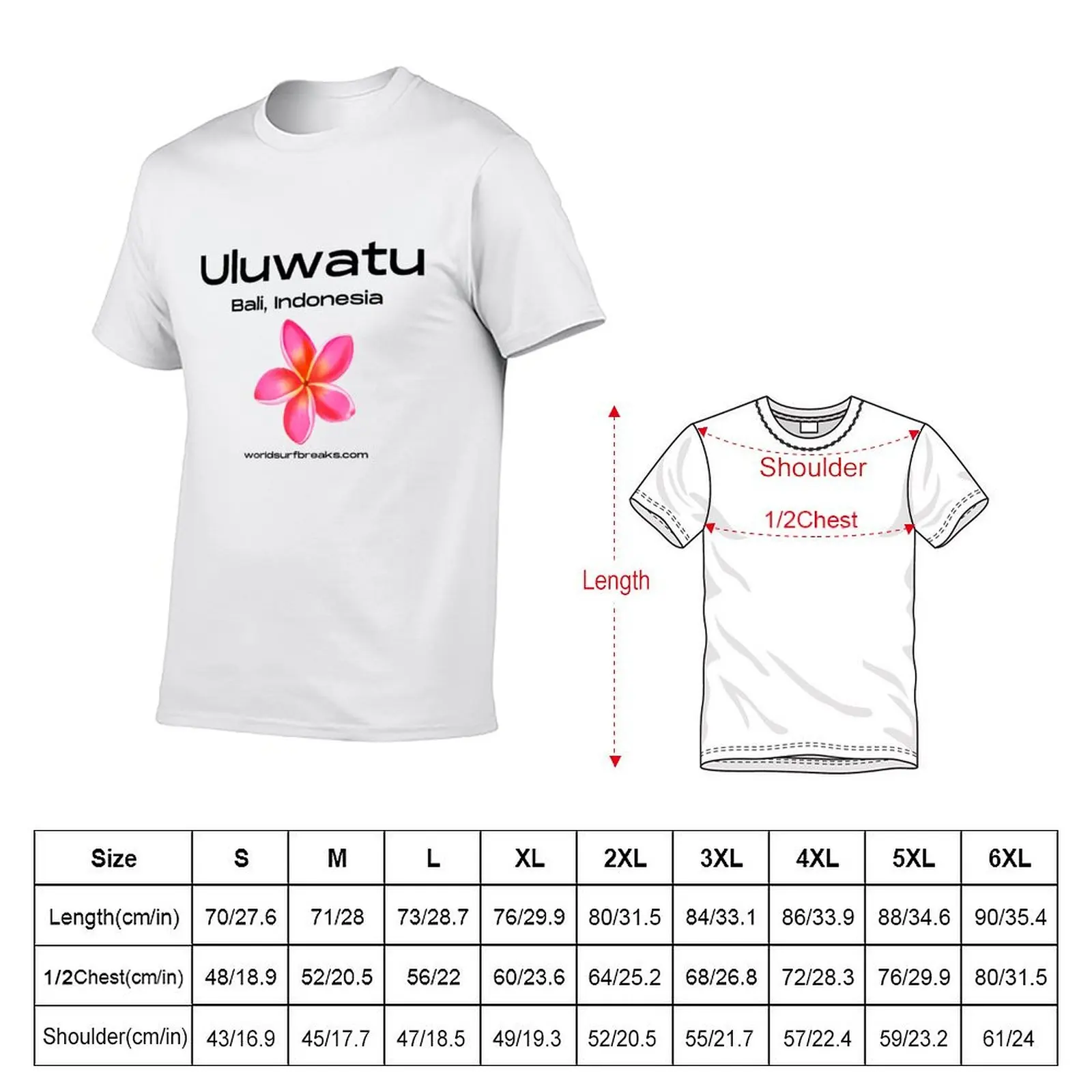 Uluwatu Bali Indonesia Surf Break T-Shirt All Match Basic Short Sleeve Top