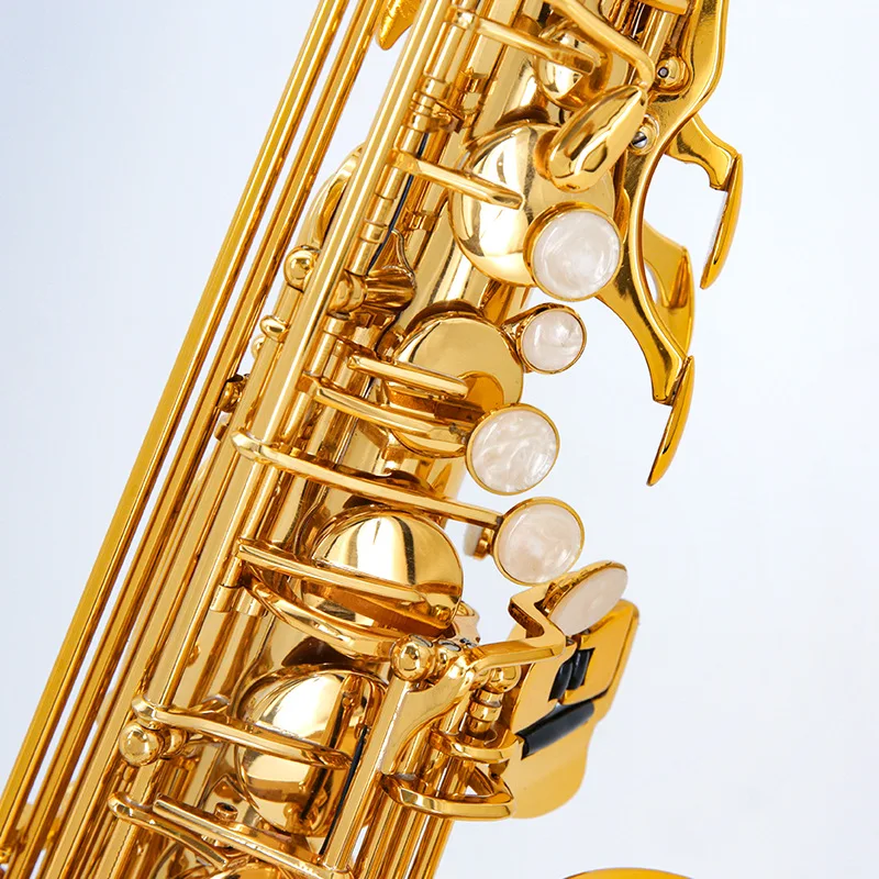 Alto Saxophone Imitation 24K Gold Saxophone Musical Instrument Adult Professional Grading Test