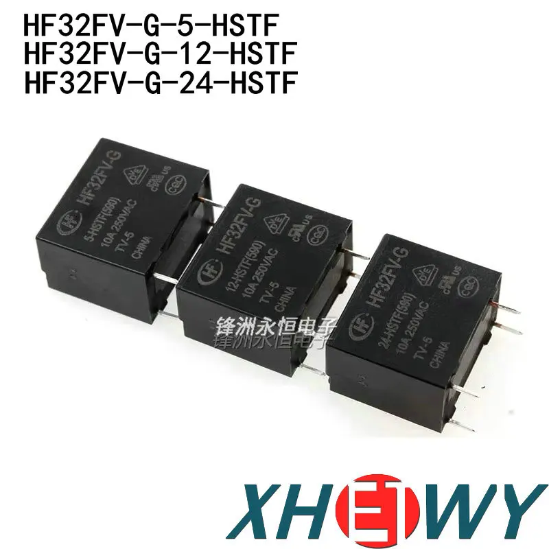 HF32FV-G 5-HSTF 12-HSTF 24-HSTF normally open 4-pin 10A relay DC5V 5V 12V 24V HF32FV-G-5-HSTF HF32FV-G-12-HSTF HF32FV-G-24-HSTF