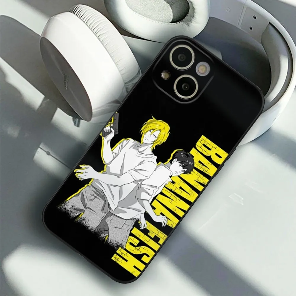 Anime Banana Fish Phone Case FOR IPhone 15 14 11 12 Pro 8 7 15 Plus 13 12 14 Pro MAX XR XS MINI SE 2020 Black Covers