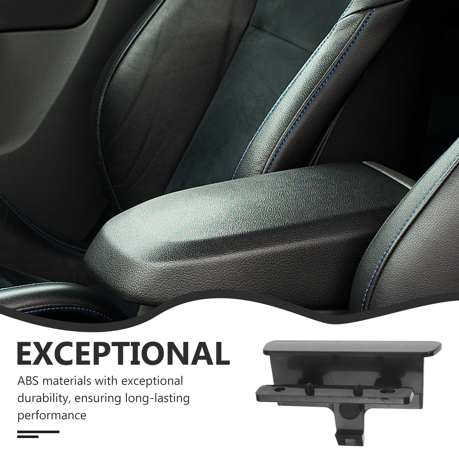 

Center Console Armrest Lid Latch Replacement Abs Cover Car Accessory Box Handle Lock Durability Design Installation Security