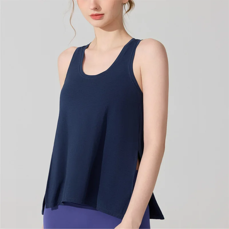 Women's Seamless Yoga Tank Top High Elastic Breathable Workout Shirt Sports Vest for Running Pilates & Gym Quick-Dry Soft Shirt