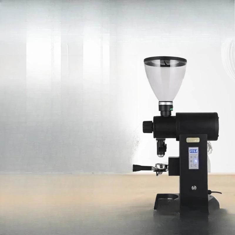 Commercial 98MM flat knife electronic quantitative bean grinder fast   anti-static no agglomeration electric coffee bean grinder