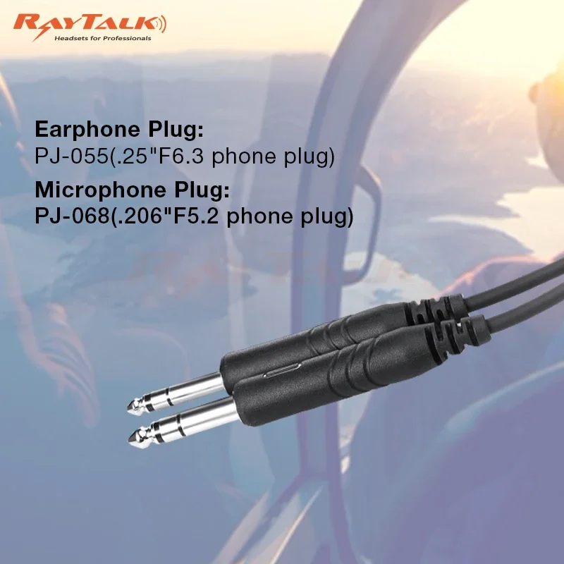 Zestaw słuchawkowy Aviation Pilot Communications PNR Zestaw słuchawkowy lotniczy z redukcją szumów zamiennik do zestawu słuchawkowego samolotu David Clark