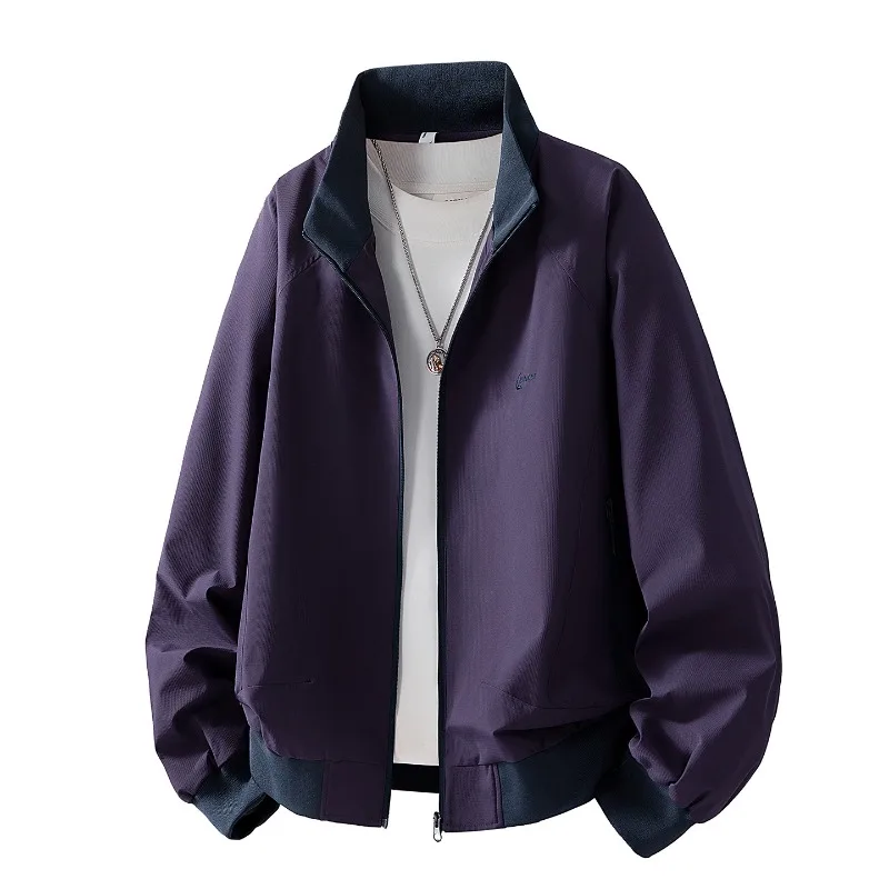 American loose autumn and winter jackets, men's outdoor workwear, less color-blocking tops, simple wear