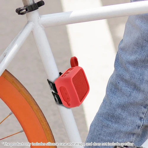 Imagen 1 del producto Soporte de protección de altavoz de bicicleta para JBL GO4, funda protectora, soporte de correa portátil GO 4, carcasa de altavoz inteligente, funda de transporte para exteriores
