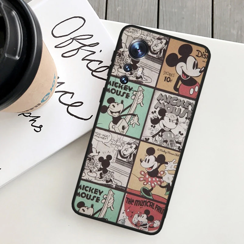 Süße Disney Mickey für Xiaomi Mi Note 10t 10s 10 9t 9 se 8 cc9e a3 5g Lite Pro Soft Silikon schwarz Handy hülle