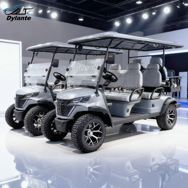 Newly Designed Six-Seat 5kW Motor Affordable Price Latest Lithium Battery Model Mini Electric Golf Cart Suitable For Golf Clubs