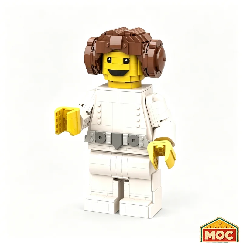 923 PCS Noble Interstellar Lady Character Model Building Blocks DIY Assembly Educational Toys Creative Collection Birthday Gifts