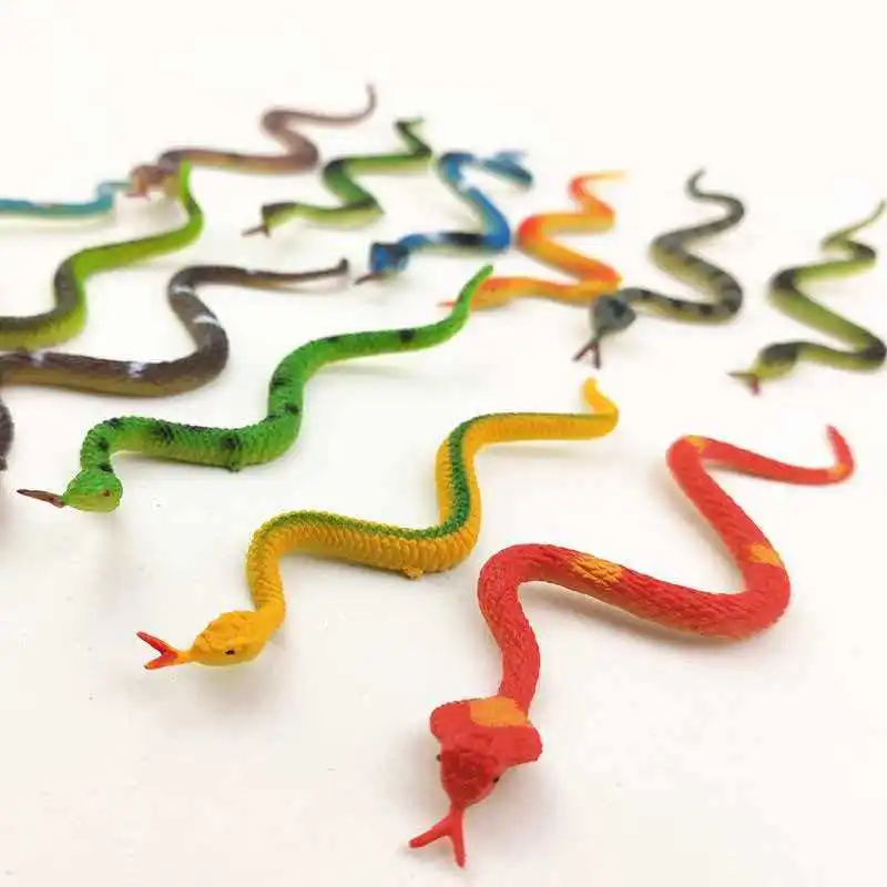 12 قطعة ثعبان واقعي صغير السلكية الاشياء الكمامة الهدايا مضحك المزحة لعب للمراهقين بنين بنات هدايا الحفلات تخزين المواد