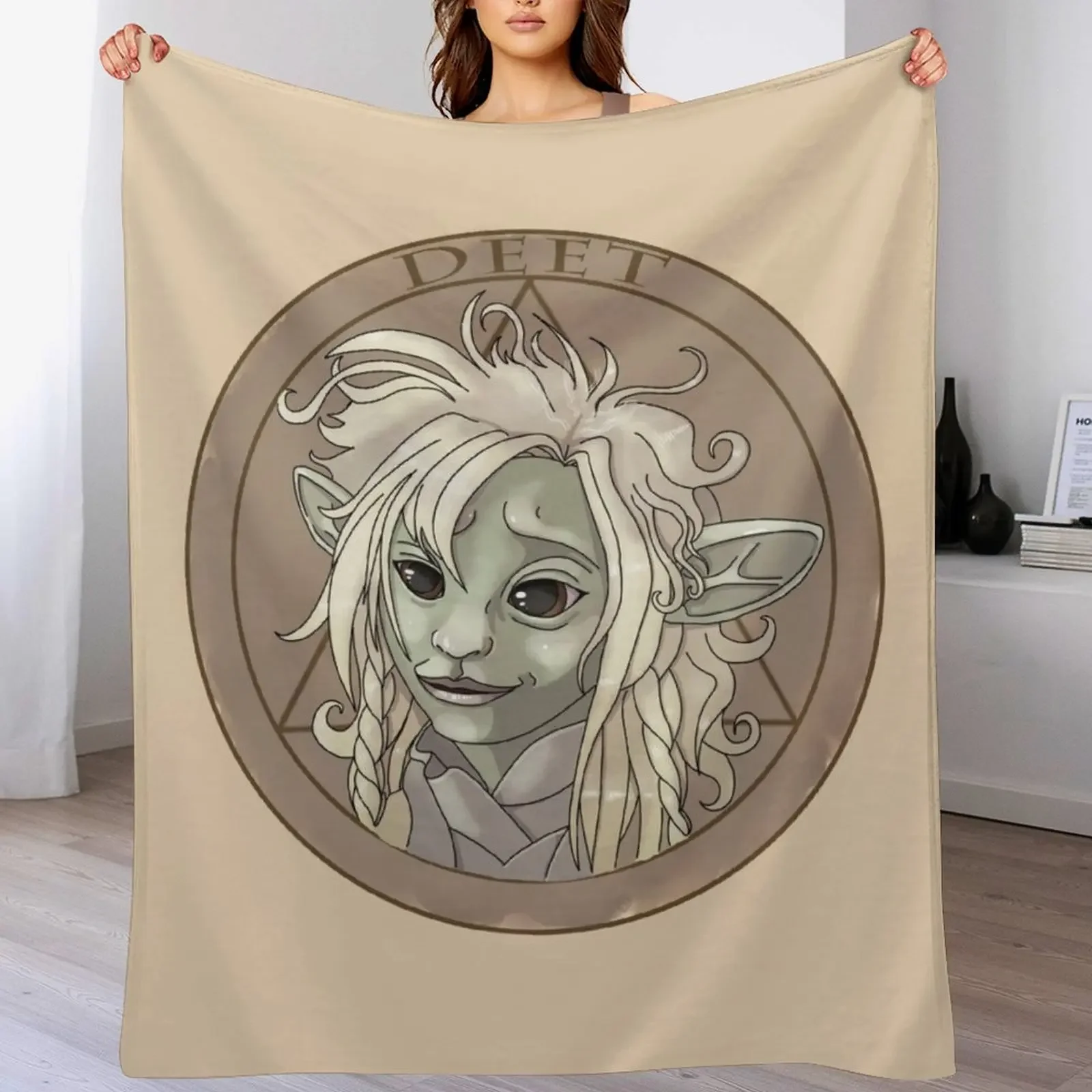 Deet Throw Blanket Cozy Sofa Blanket for TV Watching Napping