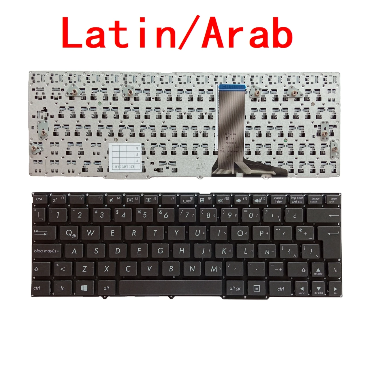 

New Latin Arab Laptop Keyboard For ASUS VivoTab RT 10.1 TF600T TF600TG TF600TL Notebook PC Replacement