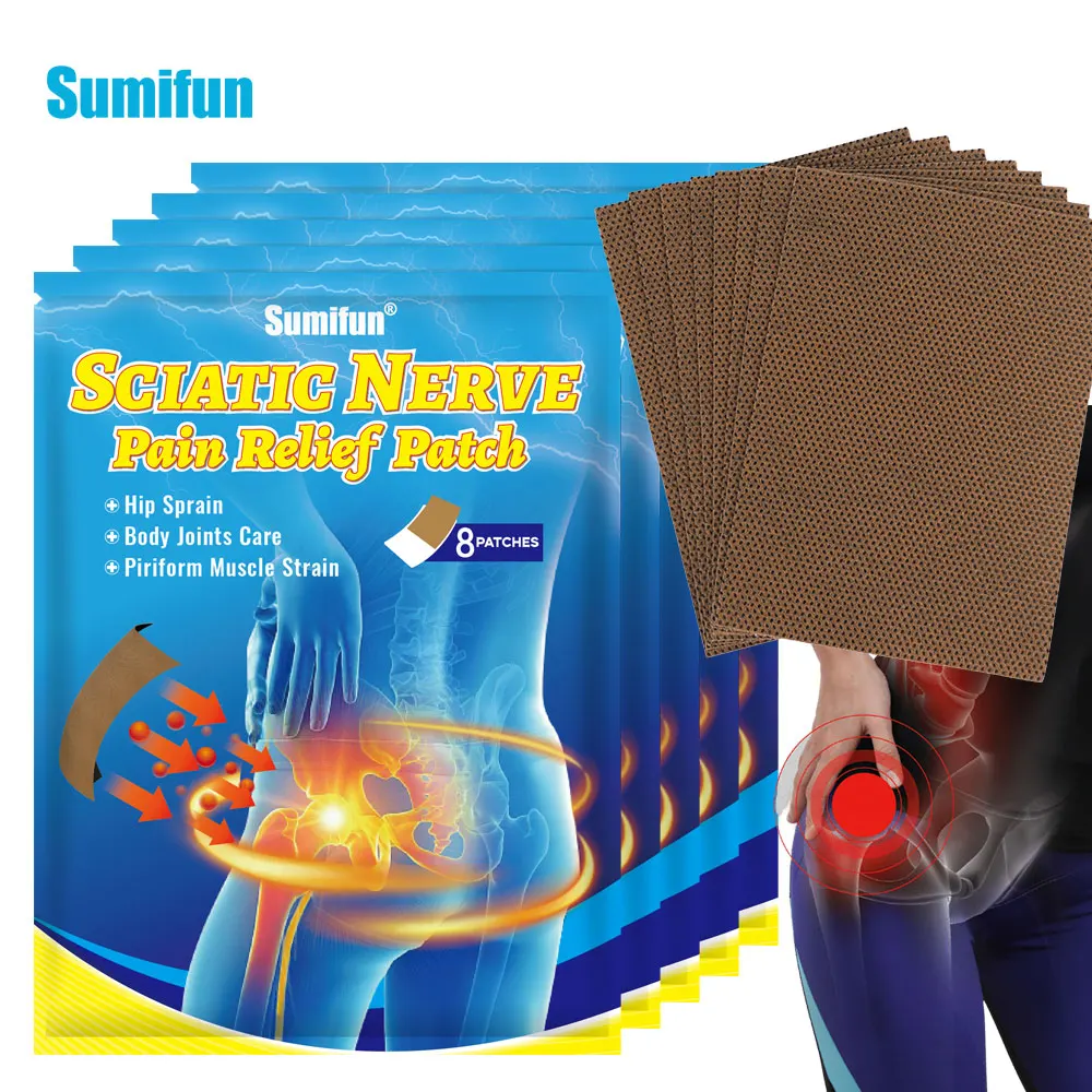 

8/16/24/40Pcs Sumifun Sciatica Pain Relief Patch Crotch Sticker Piriformis Hip Pain Arthritis Muscle Soreness Orthopedic Care