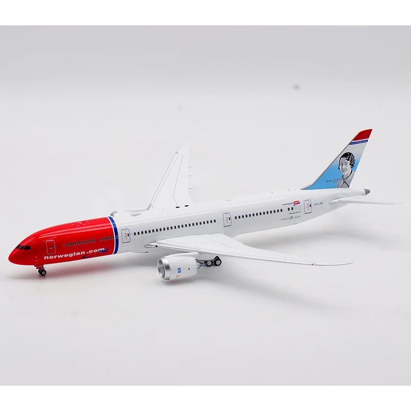 IF789DY1021 سبيكة تحصيل طائرة هدية تدفق 1:200 الهواء النرويجي "DreamLiner" بوينغ B787-9 دييكاست نموذج طائرة LN-LNP #5