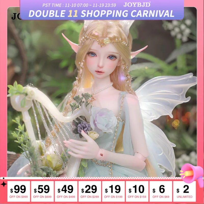 

Joybjd 1/3 куклы Cecilia Beauty BJD, тело Камиллы с прозрачным углом, волшебные уши, сдержанные, музыкальный стиль, шарнирные куклы, игрушки
