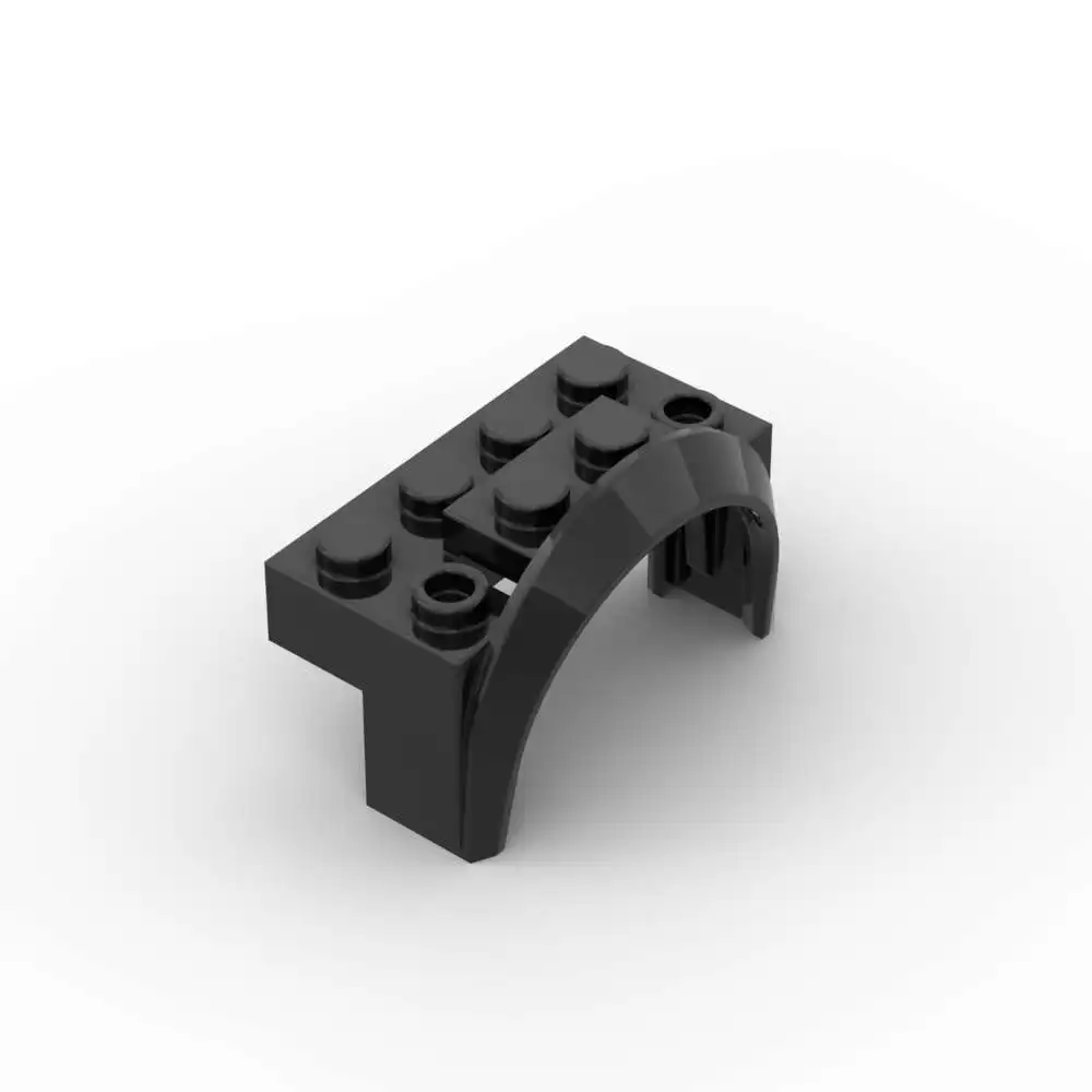 MOC 10 SZT. Elementy Klocki 3387 Błotniki 4x2 1/2x2 Zestaw Klocków Konstrukcyjnych z Łukiem Okrągły Pojazd Samochodowy Cząsteczki Zabawka DIY Prezent Urodzinowy dla Dzieci