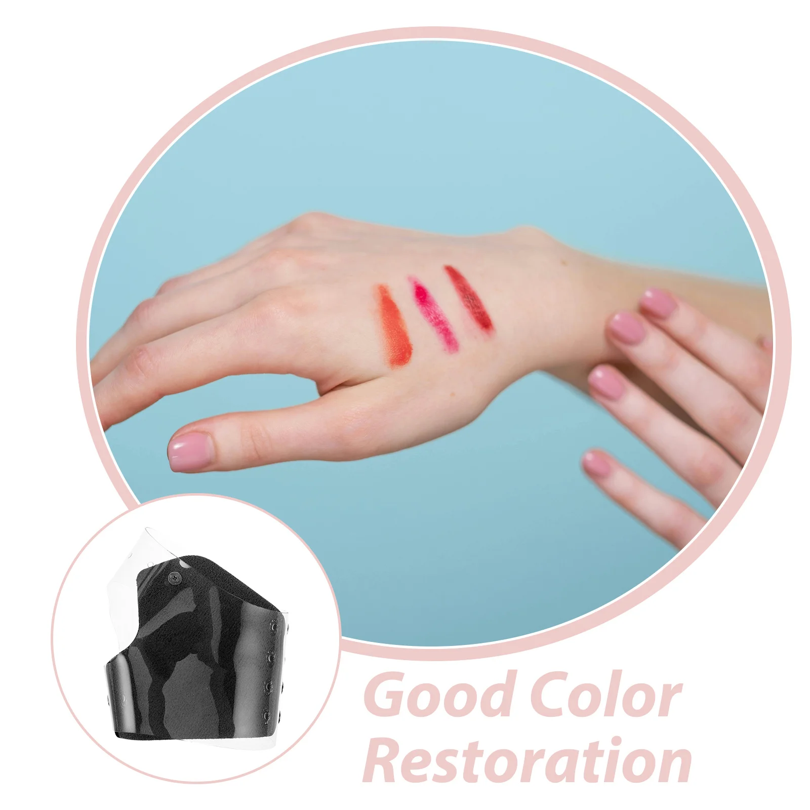 Makeup Mixing Tray Transparent Handheld Pu Plate For Foundation Eyeshadow Blending Durable Tool Makeup Must Haves