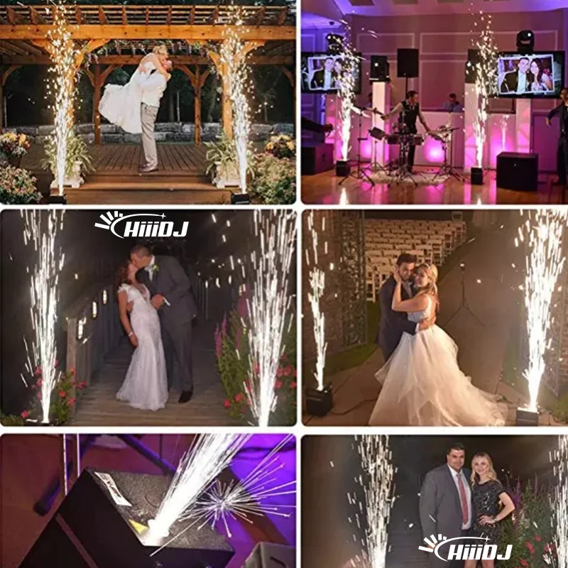 20 حقيبة Ti مسحوق شرارة باردة 200 جرام لحفلات الزفاف آلة داخلي خارجي الغبار MSDS شهادة للمرحلة ضوء حفلة DJ