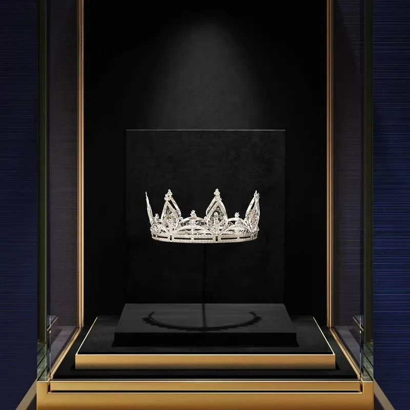 Crown display rack, high-end headwear headband placement rack, jewelry counter window display rack