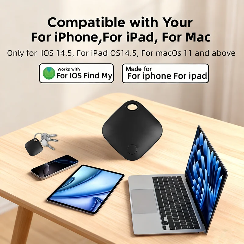 1/6-pack Positioning Far Away Tracker for IOS Apple Find My Keys backpack Item Search Alarm Finder MFI Smart Tag For iPhone ipad image 2
