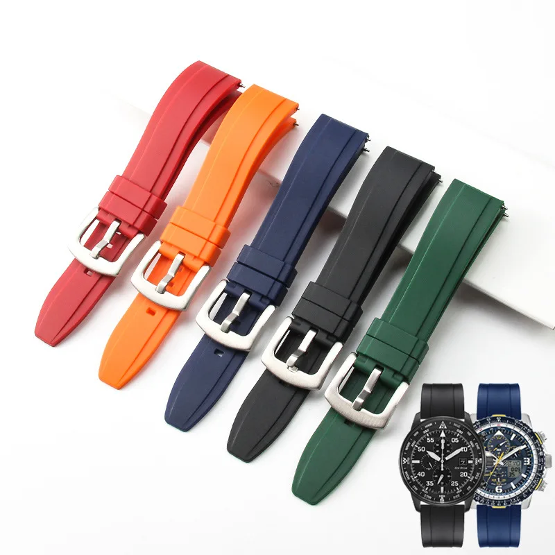 

High Quality Waterproof Rubber Silicone Universal Watch Band Straps Men's Sports Wristband 20/22/24mm Quick Release for Seiko