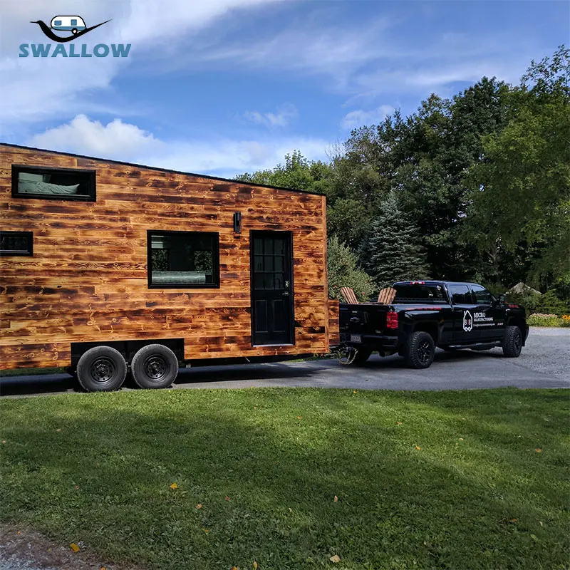 منزل سحب حديث 2024 معياري مع مطبخ يبتلع منزل صغير على عجلة