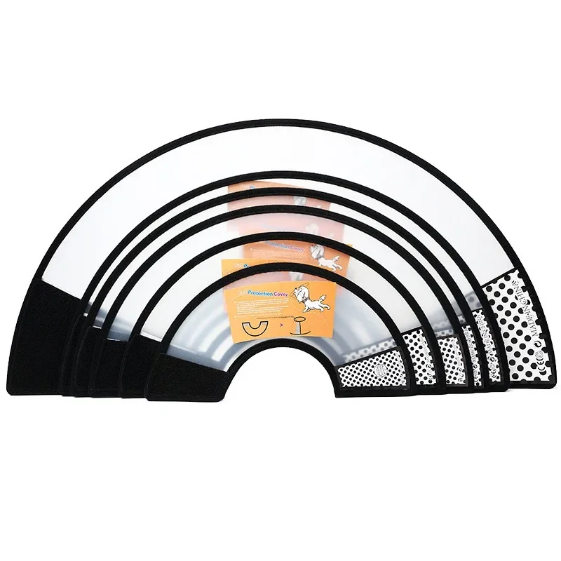 Pet Anti-bite Collar Cat Wound Healing Cone Neck Protection Cover Elizabethan Circle for Kitten Puppy Dog Post-operative Care