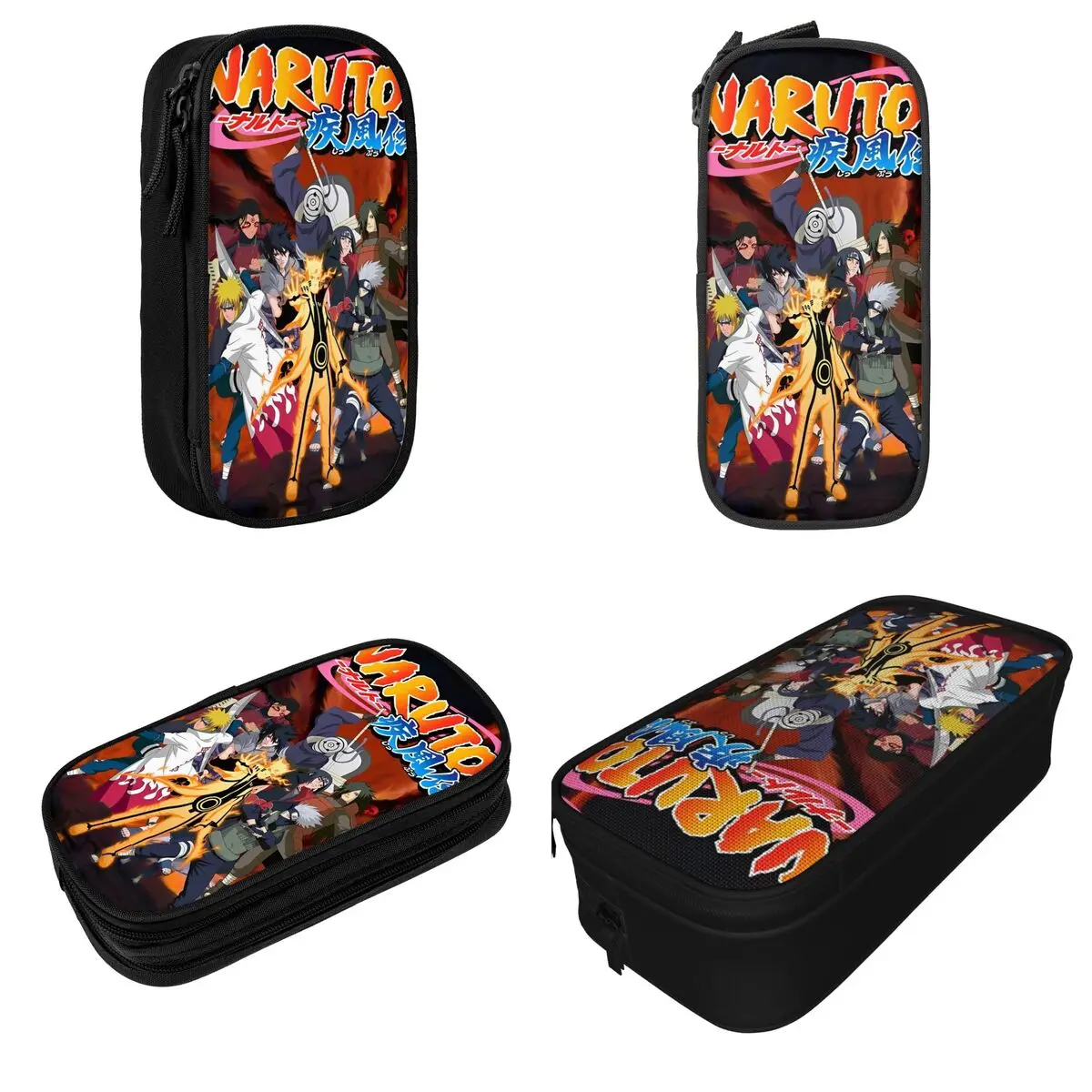 Classic Narutos Anime Pencil Cases Pencil Pouch Pen Holder for Girls Boys Big Capacity Bag Office Cosmetic Stationery