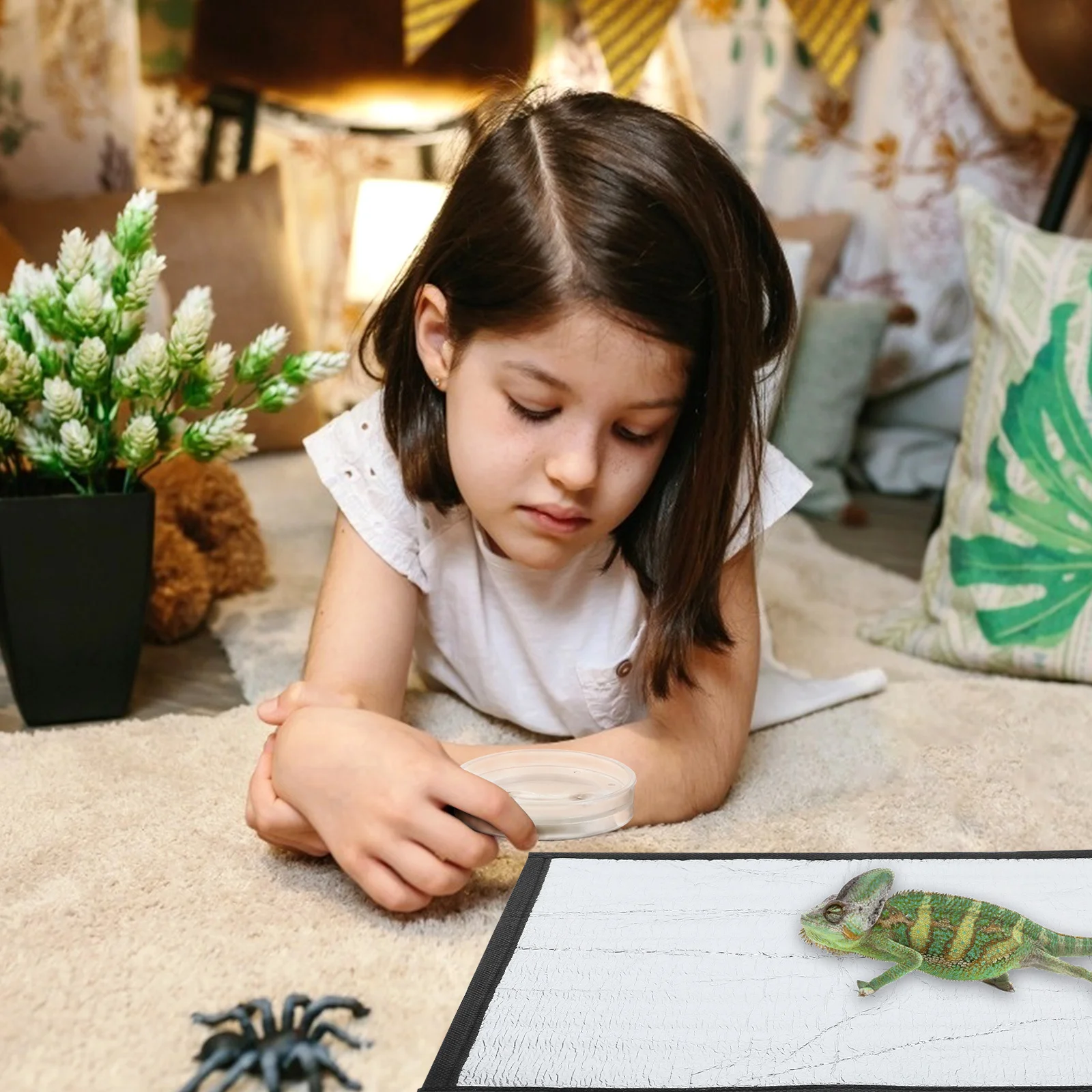 

Reptile Heating Pad Waterproof Reflective Film Self Warming Heat Mat for Gecko Tank Lizard Snake Tortoise Hermit Crab Pets