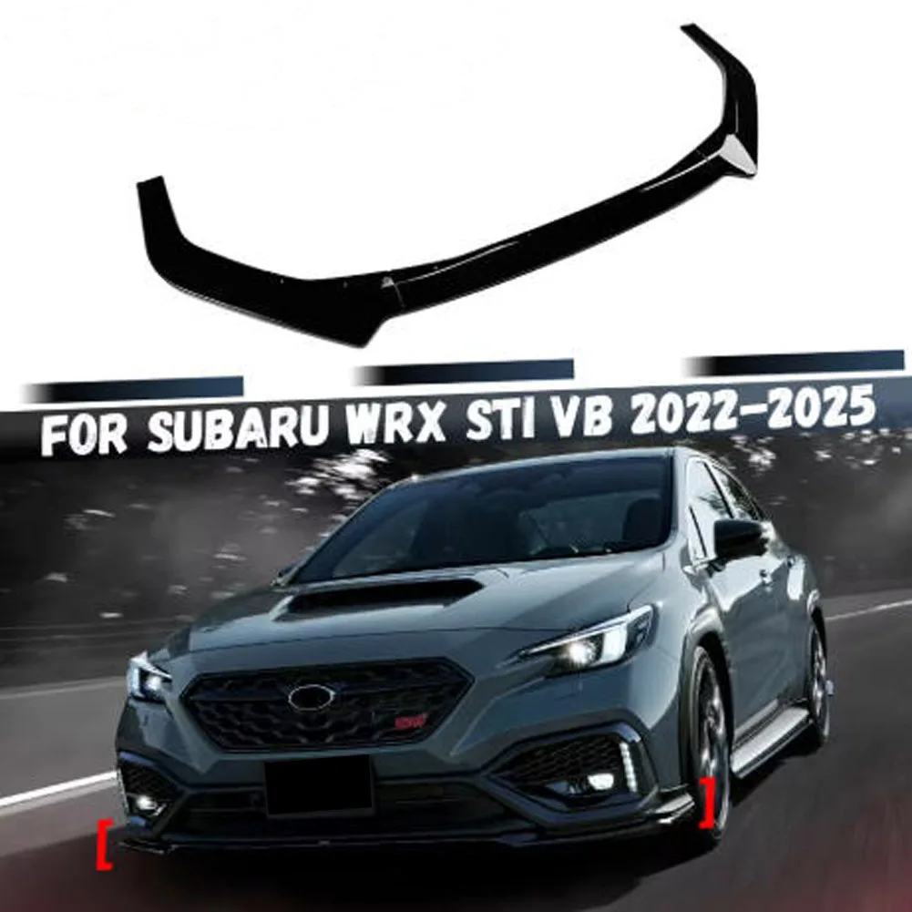 For Subaru WRX STI VB 2022- 2025 Car Front Bumper Splitter Lip Spoiler Diffuser Body Kits Tuning Accessories Front Shovel