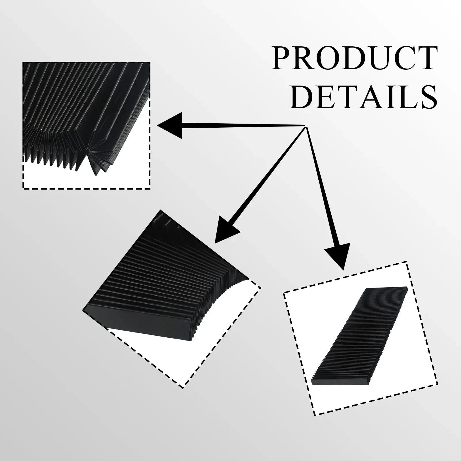 CNC Milling Machine Dust Cover Flexible Accordion Bellows Protective Tool With Oil Proof Dust Proof And Waterproof Flat Design