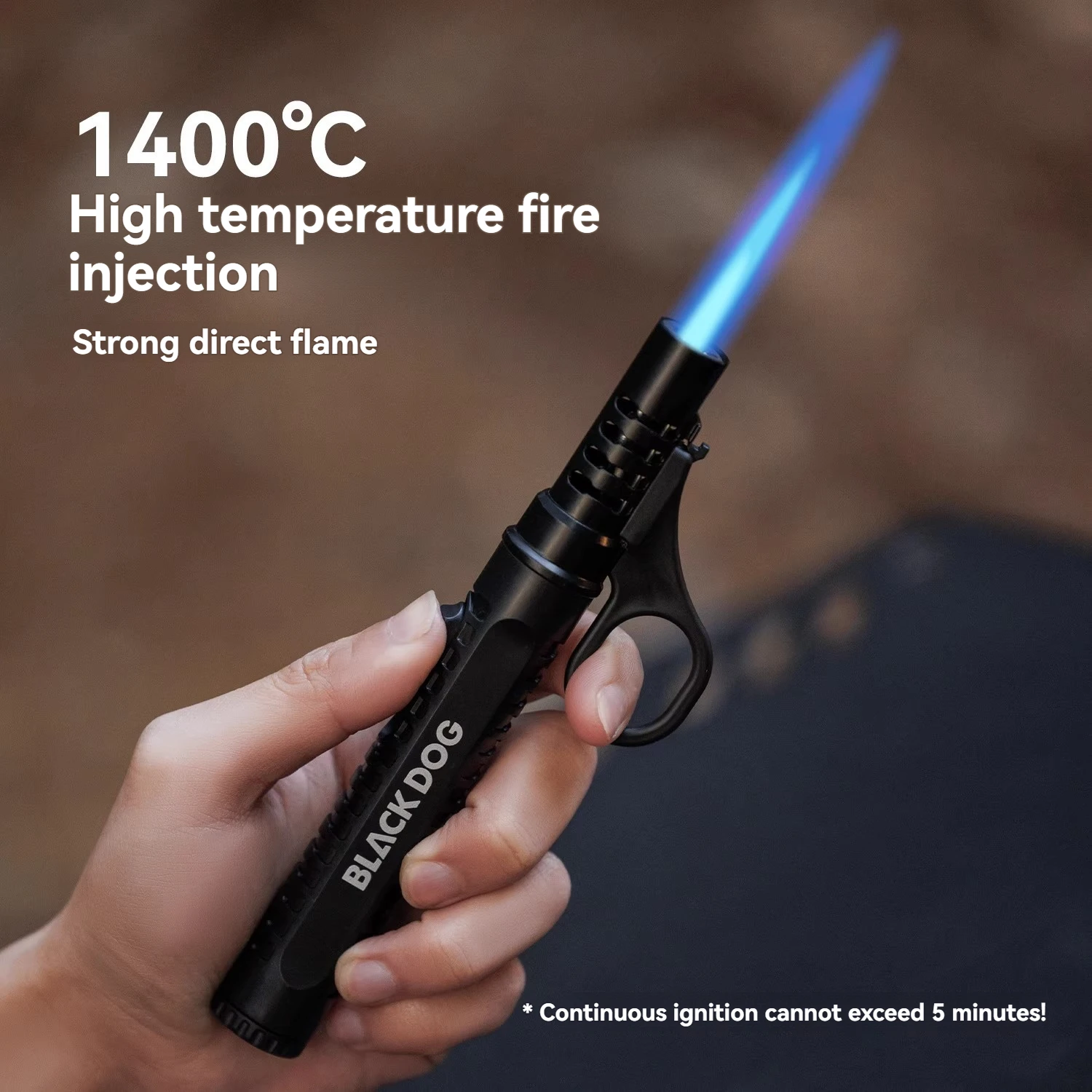 Fire-breathing inflatable windproof lighter igniter outdoor direct rushing moxa cigar high temperature fire-breathing gun