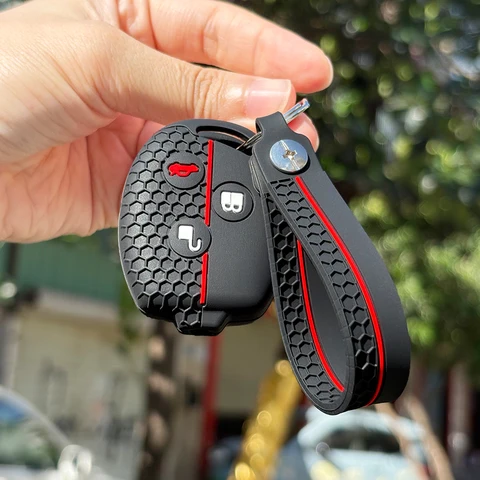 Брелок-держатель для Ford Transit Fiesta ST Focus C-max Ikon Focus Mk4, силиконовые колпачки для автомобильных ключей, чехол