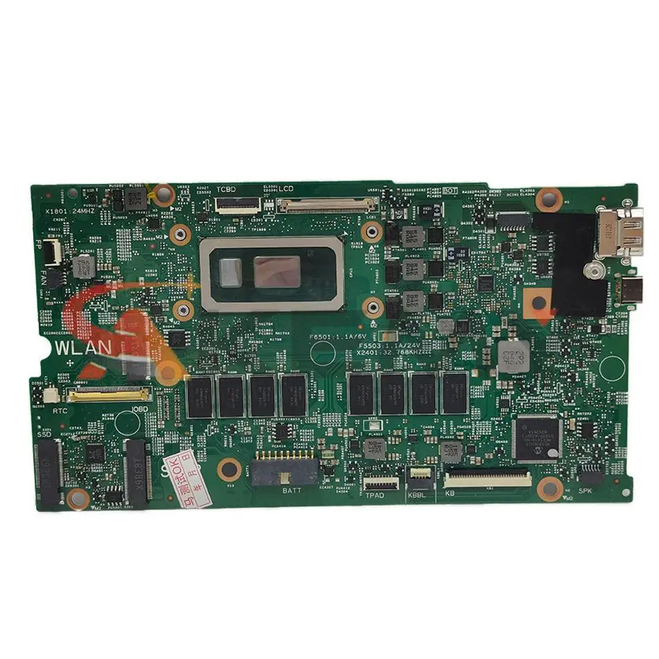 For DELL Inspiron 7386 Laptop Motherboard 17925-1 I5-8265U 8G I7-8565U 16G 02CF17 0V86CW 0NDK8H Notebook Mainboard Tested