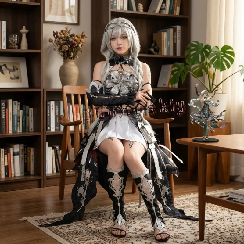 

Phrolova Cosplay Costume Dark Version From Anime Game Wuthering Waves Women's Outfit For Comic Con Role Play Halloween Party Cos