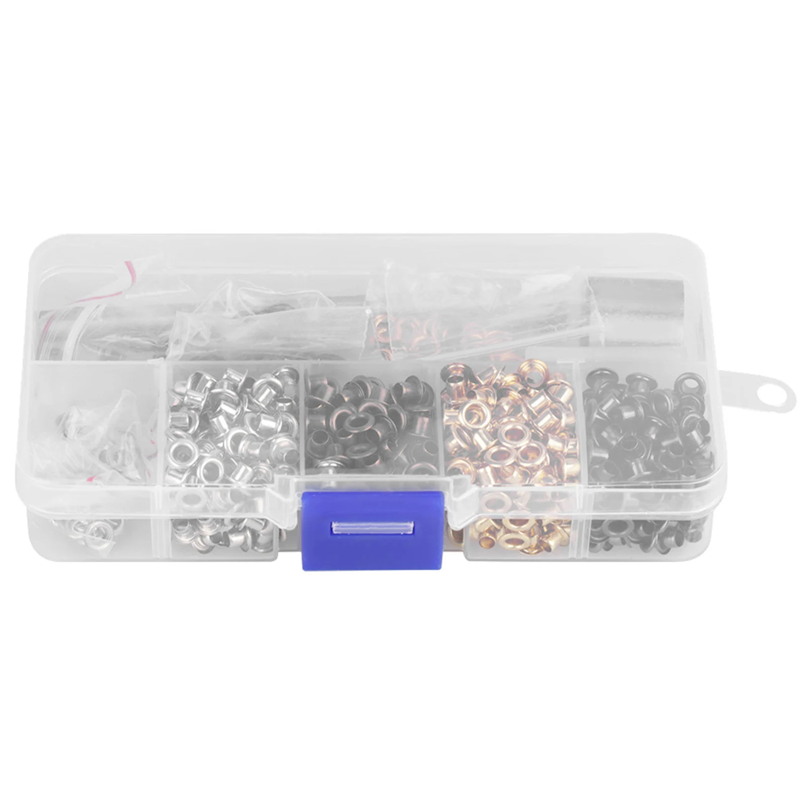 Metalen oogjes, ringen en oogjesringen met ondersteunende ringen, doe-het-zelf handgereedschapset voor lederen en textielprojecten