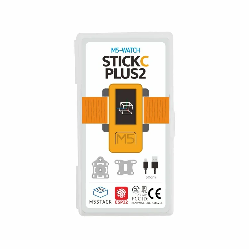 Официальный M5Stack M5StickC PLUS2 с аксессуарами для часов ESP32-PICO-V3-02 Комплект разработки Mini IoT Контроллер BLE и WiFi IoT