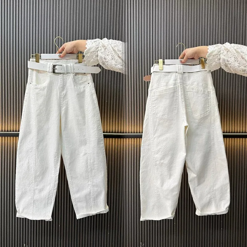 Jeans High Waist Curved For Women Loose Slim Cropped Harem Pants Versatile Casual Very Flattering And So Nice A Great Slacks