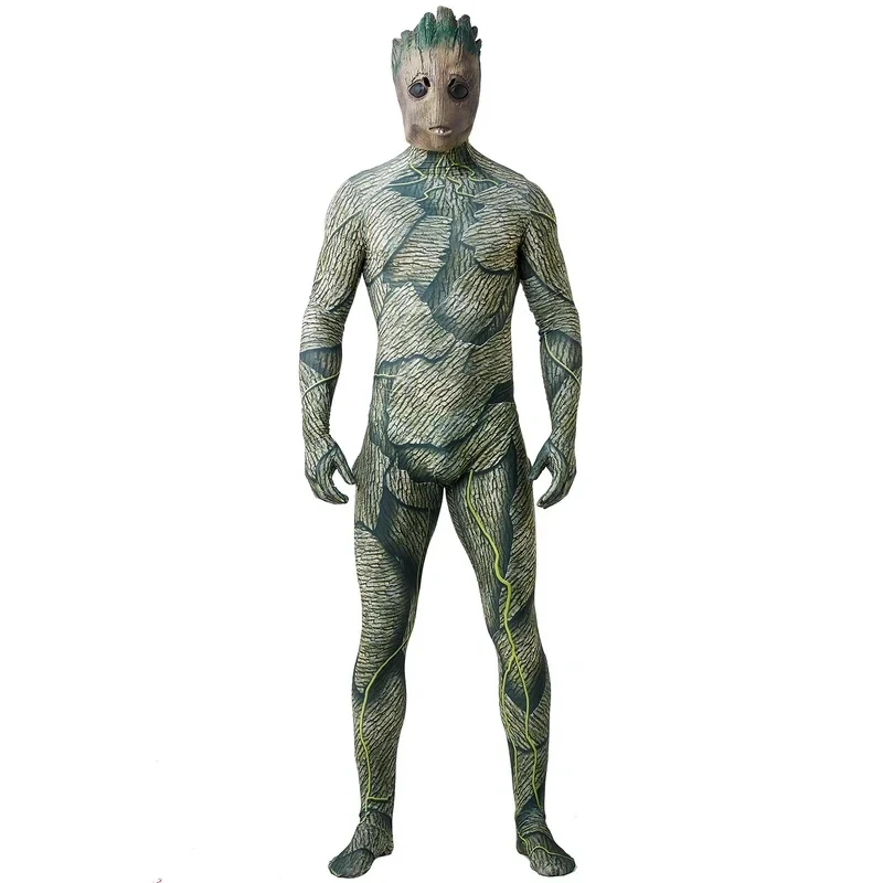 

ABC123Adult Groot Deluxe Quality Superhero Cosplay Men Halloween Costume for Adult#1#W.b;6'j,k.9;a