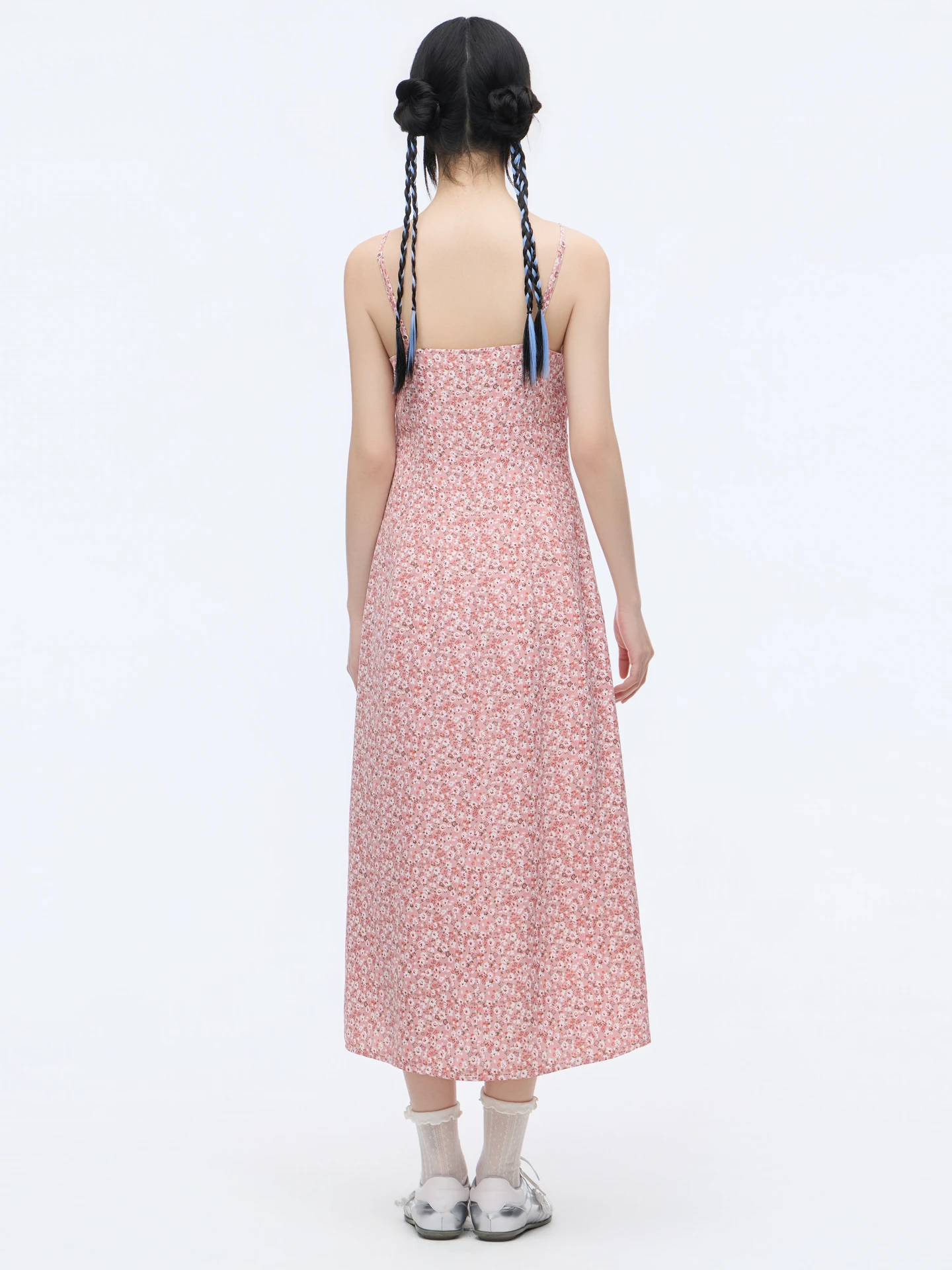 Nordic Moment Elegant Floral Print Strapless Dress Women's Summer New Loose Sleeveless Long Dress Casual Daily Wear