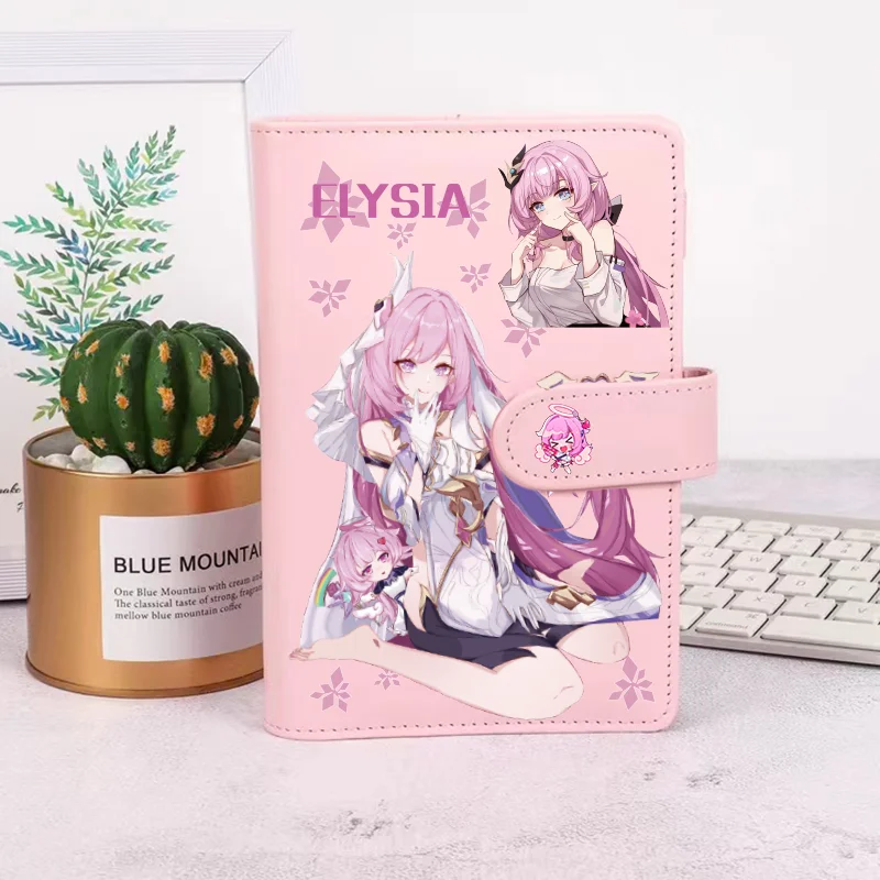 Anime Game Honkai Impact 3 Cos Elysia Bronya Fu Hua Unisex 2024 New 19x12cm Cute Printed Loose-leaf Ledger Error Book Gift