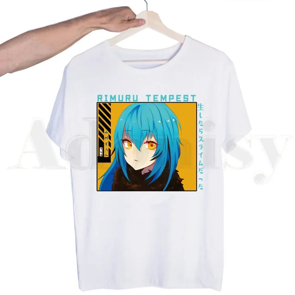 Rimuru Tempest That Time I Got Reincarnated As A Slime T-shirt for Men Short Sleeve T Shirt for Male White T Shirt Women Tees