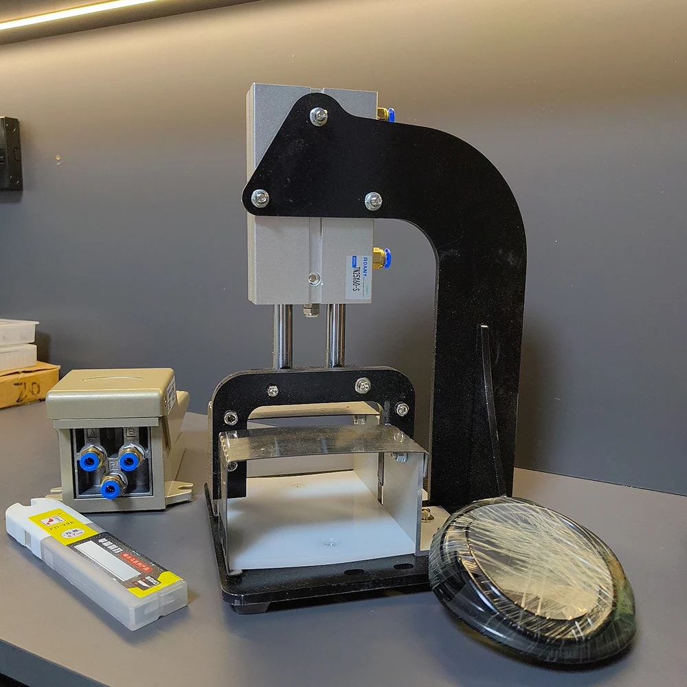 

Pneumatic Rubber Strip Cutter with Foot Pedal, Includes 10 Blades