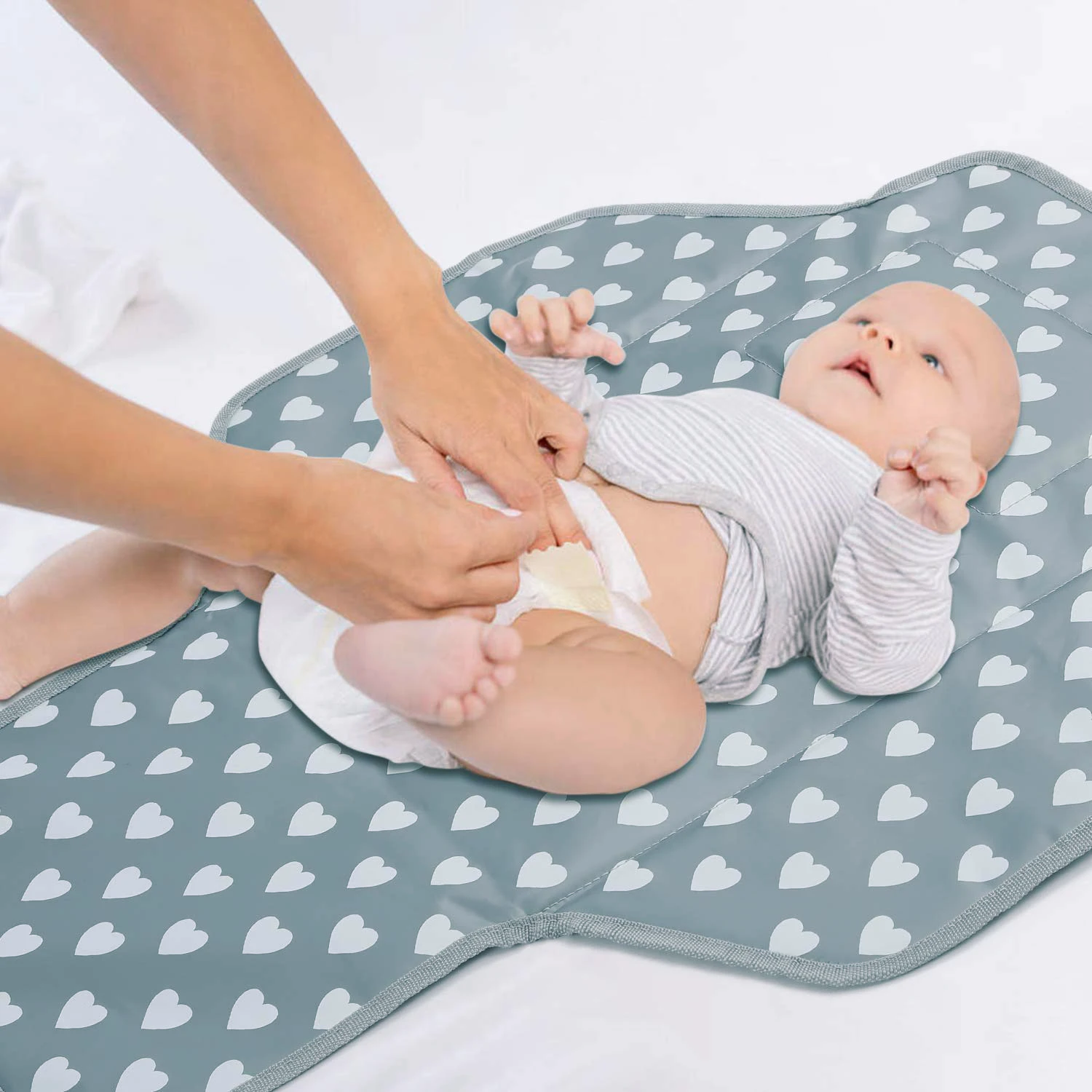 Portable Diaper Changing Pad - Waterproof Foldable Baby Changing Mat - Travel Diaper Change Mat - Lightweight Changing Pads for